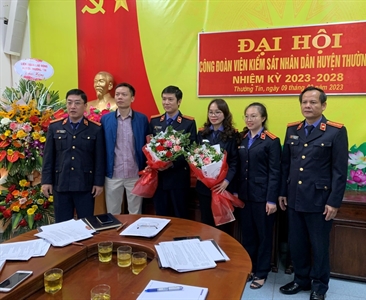 Đại hội Công đoàn Viện KSND huyện Thường Tín nhiệm kỳ 2023 - 2028